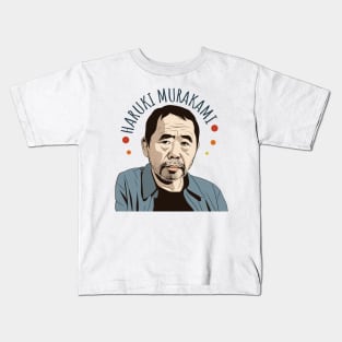 Haruki Murakami 村上 春樹 Retro Fan Art Design Kids T-Shirt